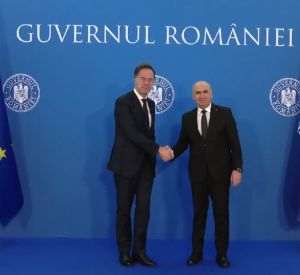 Mark Rutte a fost întâmpinat de premierul Ilie Bolojan la Palatul Victoria